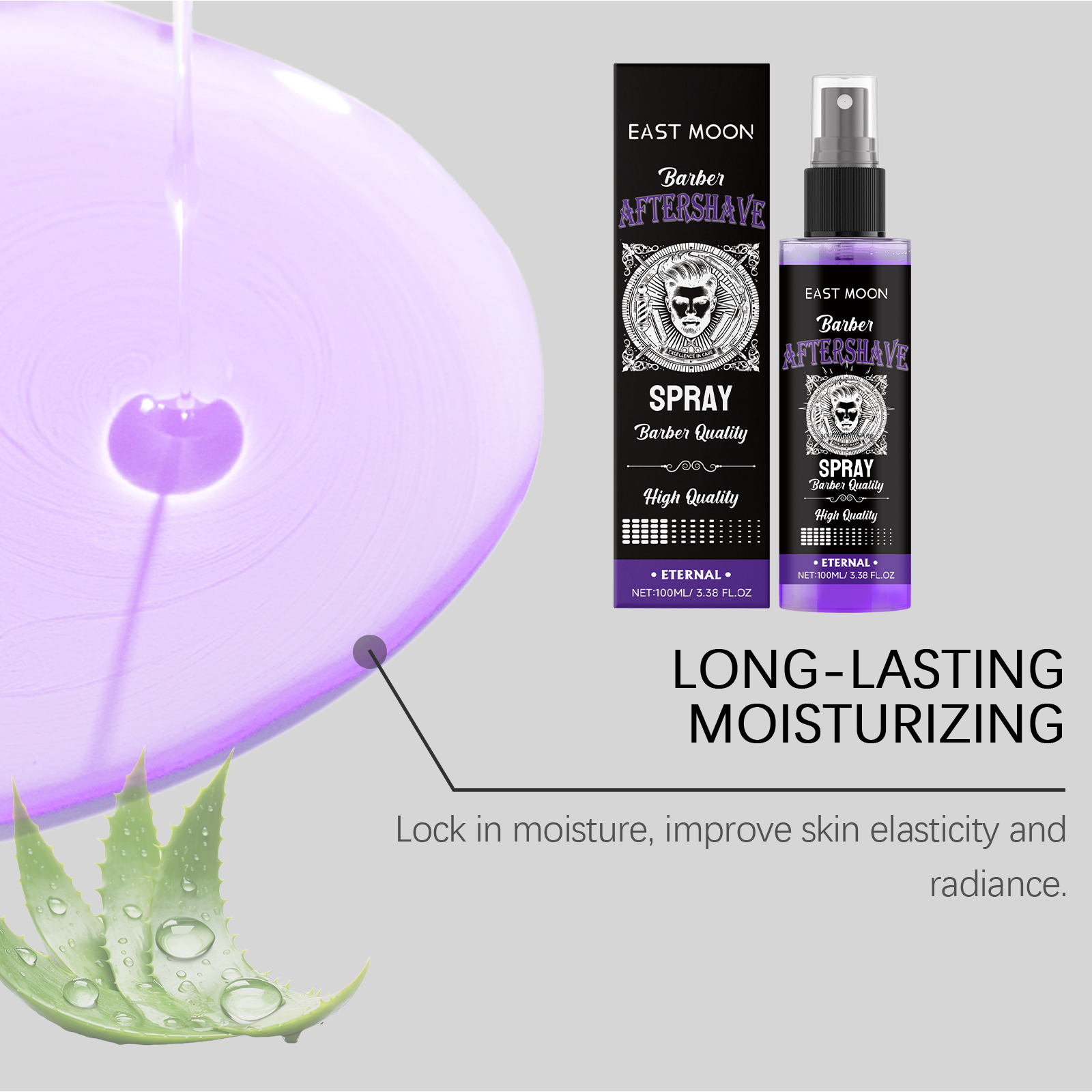 After Shave Fragrance Spray Gentle Clean Nourish Moisturize Refreshing Essence Spray For Men Beard