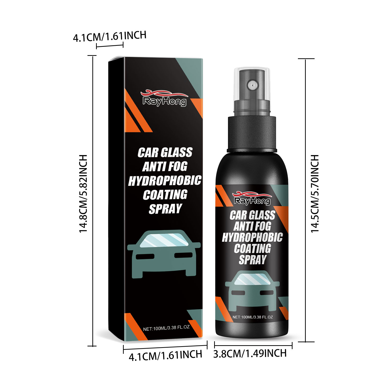 Car Windshield Spray Cleaner Water Repellent Anti Fog For Glass Rearview Mirror Driving Safety Rain Repellent