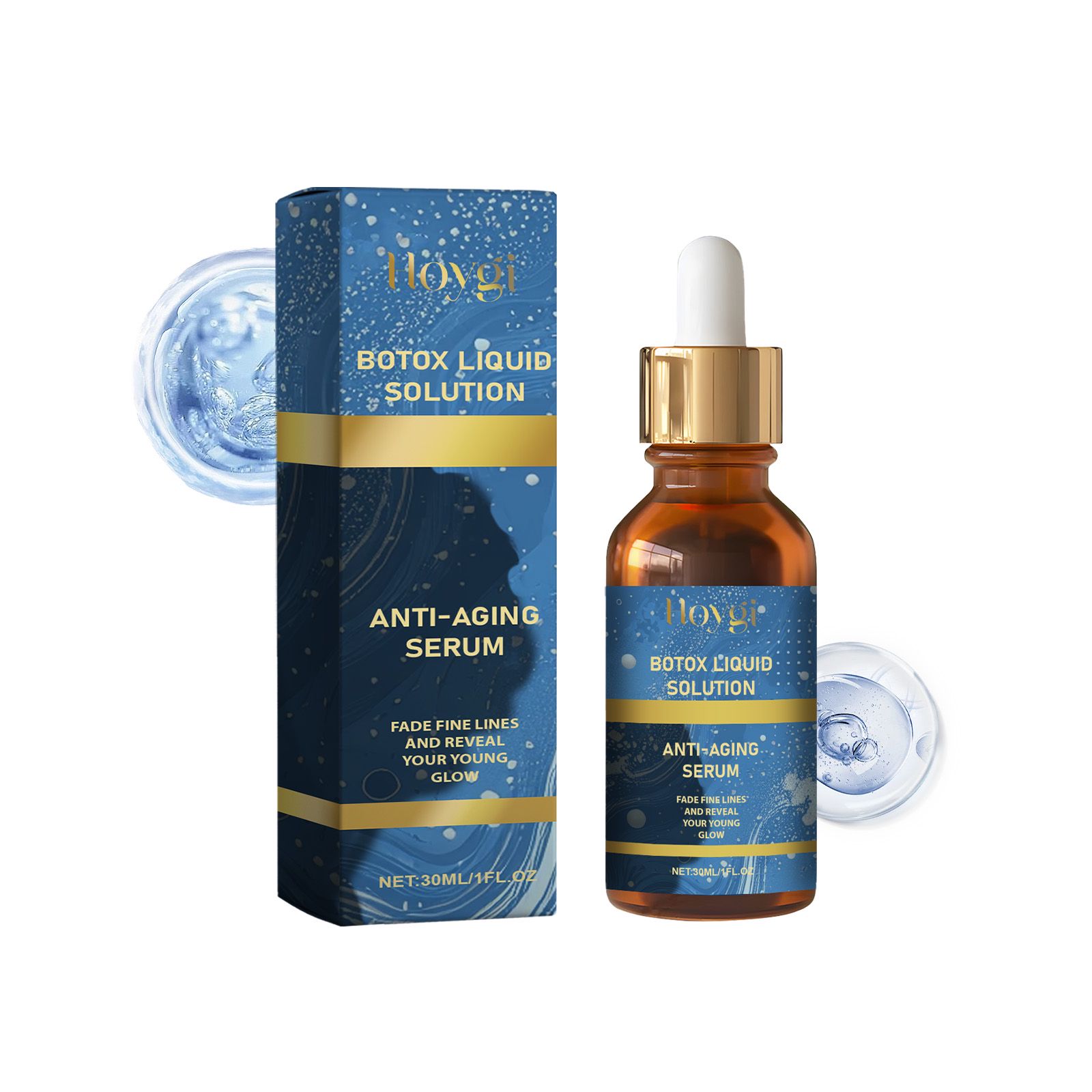 Anti Aging Wrinkle Serum Collagen Hyaluronic Acid Firming Hydrating For Daily Face Care 30ml