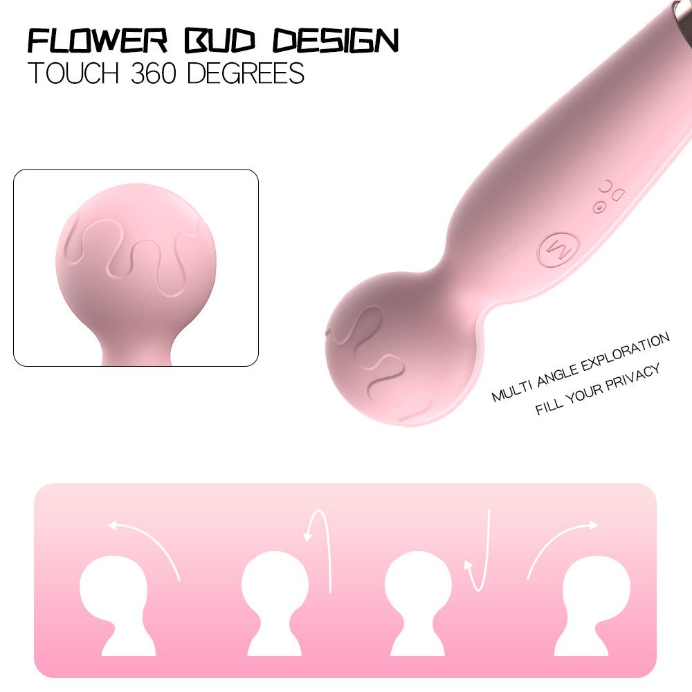 (Pink) Vibrator Sex Toy for Women Adult Toy Female Mini AV Massage Vibrating Dildo Wand Clitoral Stimulator Massager