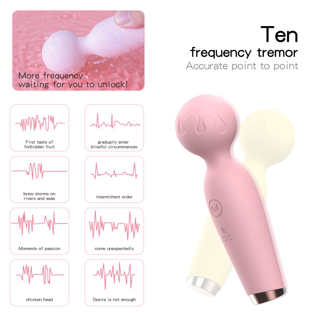 (Pink) Vibrator Sex Toy for Women Adult Toy Female Mini AV Massage Vibrating Dildo Wand Clitoral Stimulator Massager