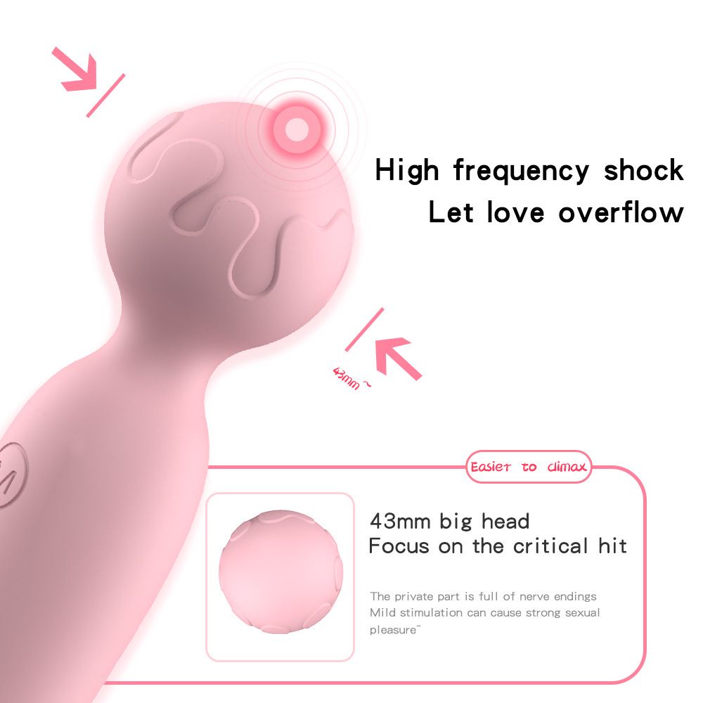 (Pink) Vibrator Sex Toy for Women Adult Toy Female Mini AV Massage Vibrating Dildo Wand Clitoral Stimulator Massager