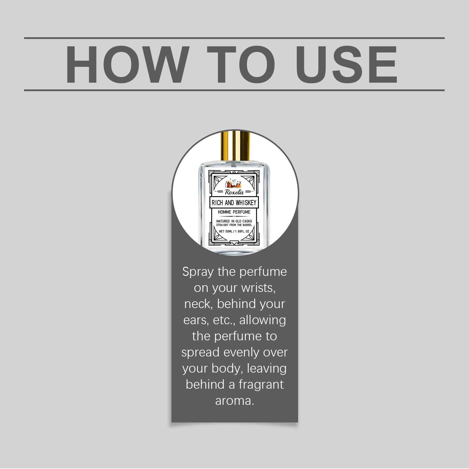 Men Charm Whiskey Perfume Vanilla Sandalwood Woody Long Lasting For Daily Wear