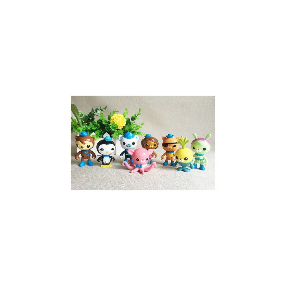 8pcs The Octonauts Action Figures Toys Captain Barnacles Medic Peso Kids Gifts