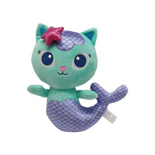 (Mermaid ) 10' Gabby's Dollhouse Pandy Paws Cat Plush Toys Soft Stuffed Doll