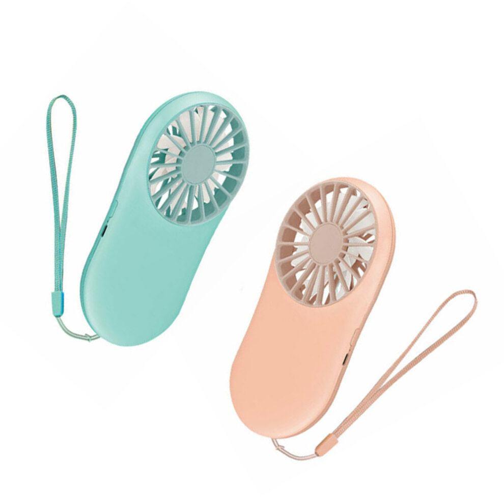 (pink) Electric Rechargeable Portable Small Summer Air Cooler Mini Fan USB