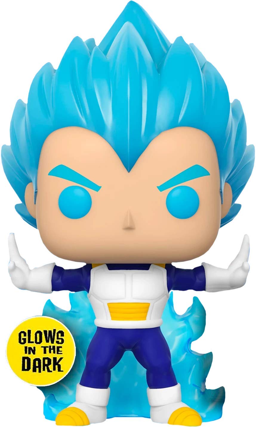 Movie Action Figure Funko Pop Animation Dragonball Vegeta Powering Up Glow in Dark Exclusive Vinyl Figure Collection Model Toy Decoration 2022 Christmas Gifts