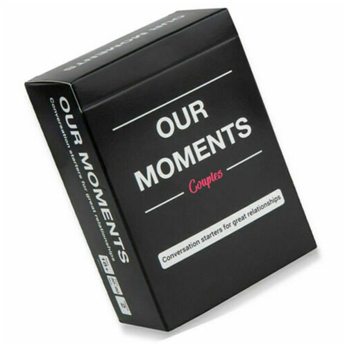 Our Moments Cards Couples Board Game 100 Thought Provoking Conversation Starters for Great Relationships Fun Conversation Cards for Date Night