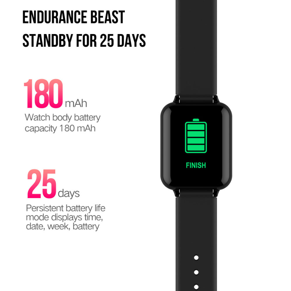 (White) Smart Watch Waterproof Heart Rate Blood Pressure Oxygen Monitoring HD Screen Man Women Sport Smartwatch For Android IOS