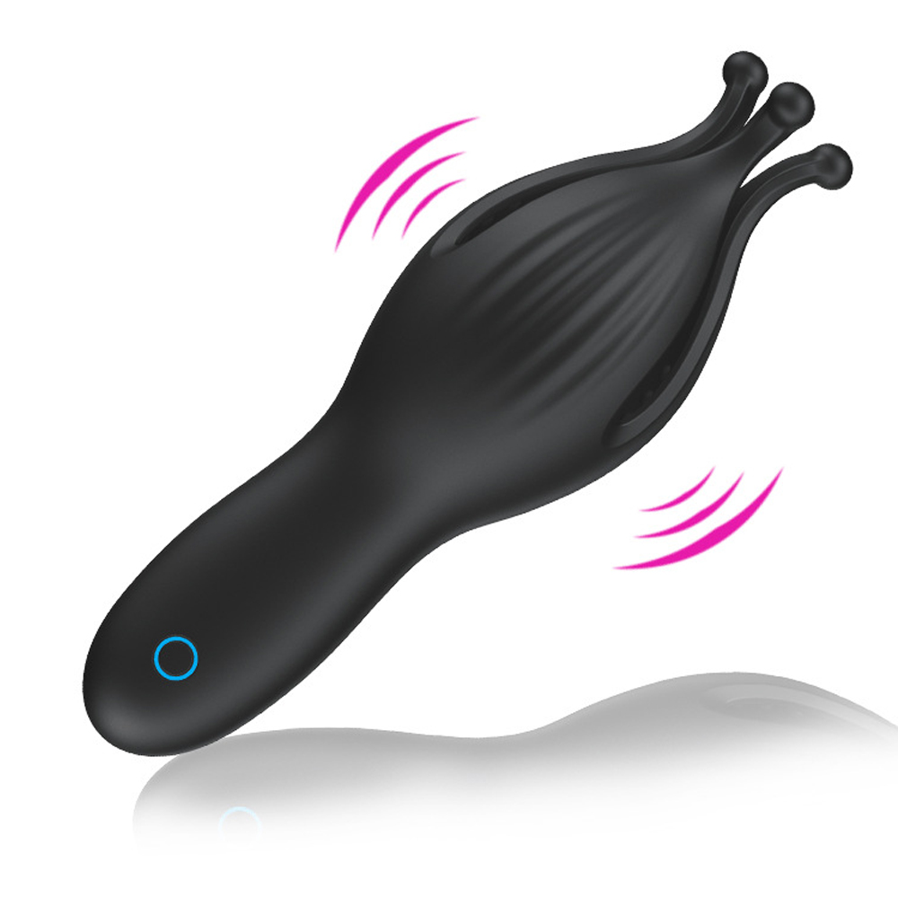 Glans Vibrator Vibrating Penis Head Massager Sex Toys Male Masturbator Adult Toys Testicle Sex Dolls For Men Trainer 2 in 1 Nipple Vibrators and Clitoral Stimulator for Women