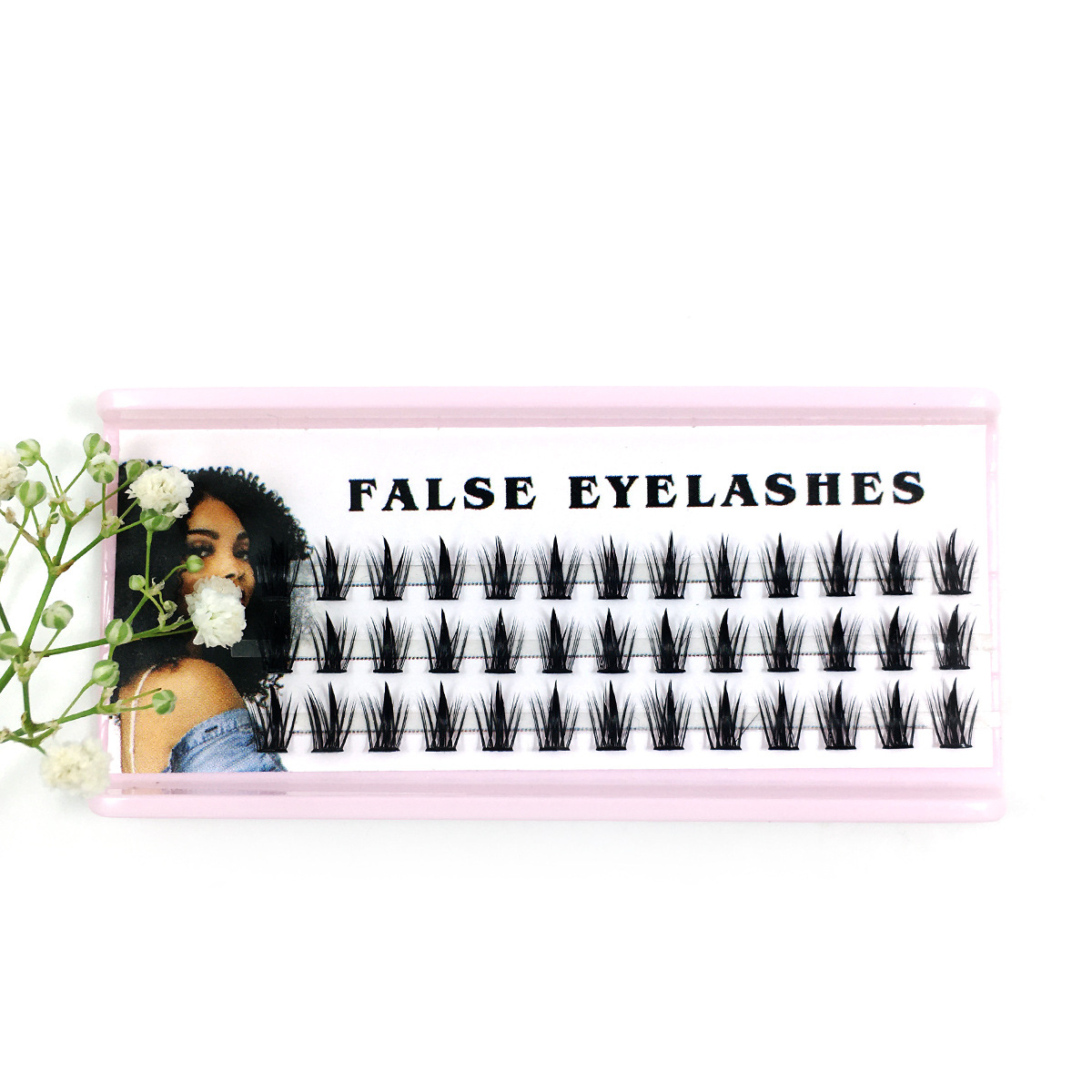 (9MM) False Lashes Single Cluster Individual Eyelashes DIY Fake oft 3D Segmented Eyelash Grafting Volume Eyelash Extension Makeup Tool