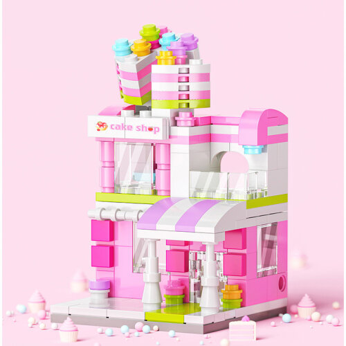 Cake City Street View Building Blocks Model Building For Childrens Toys