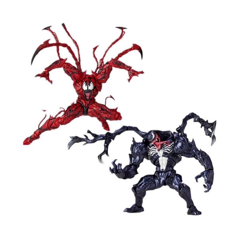 (Venom) Yamaguchi Marvel Carnage Red Venom Spider-Man Action Figure Model Kids Dolls