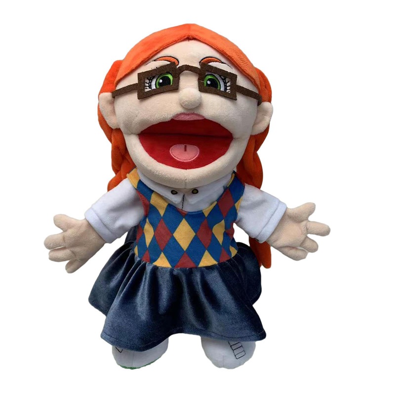 (Style 1) Christmas Gift Jeffy Puppet Jeffys Magical Adventure- Cute Hand Puppet Plush Doll - Jeffy Puppet Soft Plush Toy Hand Puppet - Jeffy Mom Dad Classmate Penelope Puppet Plush Toy - Jeffy Family Puppets For Kids Role Play Family Members