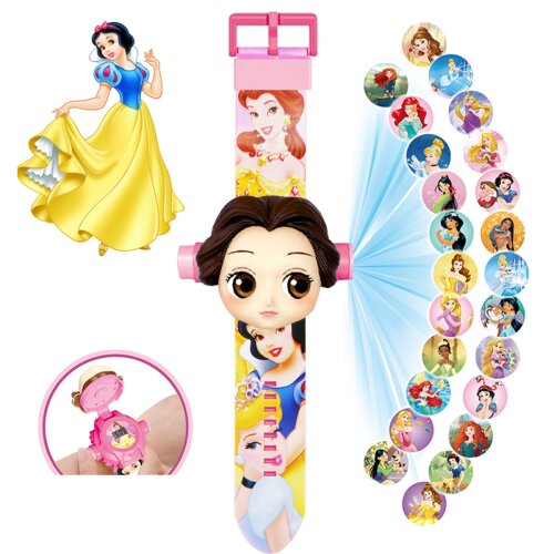 Kids Electronic Projection Watches Digital Childrens Watch 24 Projection 3D Cartoon Watches Spider Man