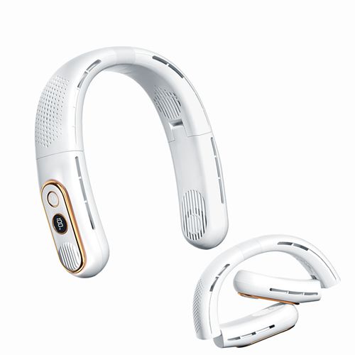 3 Speed Wearable Hanging Neck Fan Air conditioner 4 Turbo Motor LED Display Gift for Men Women