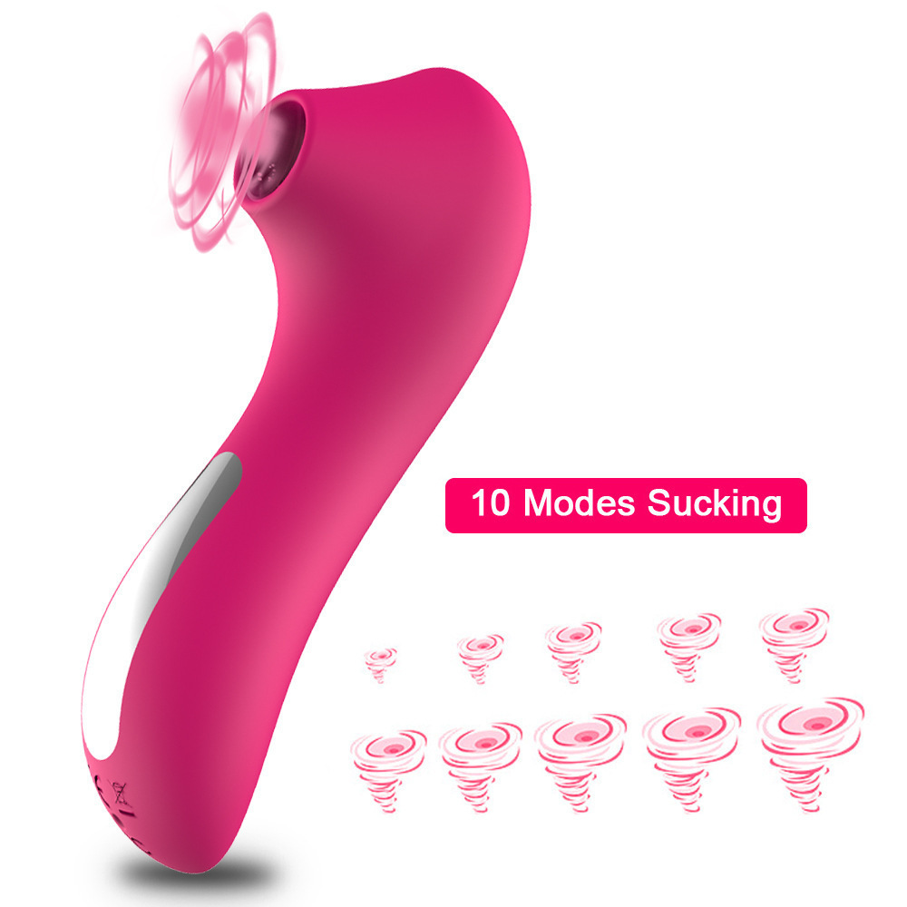 (Rose Red) Mini Woman Clitoral G Spot Nipple Sucking Vibrator Clitoris Sucker Pussy Dildo Stimulator Vaginal Massage Adults Sex Toys Couples Female Masturbator