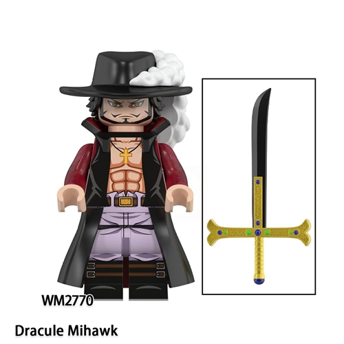 Japanese Anime ONE PIECE Series Blocks Oka Shichibukai Boa·Hancock Dracule Mihawk