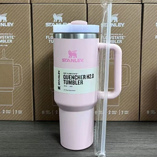 Stanley Pink Quencher H2.0 FlowState Insulated Tumbler 40oz