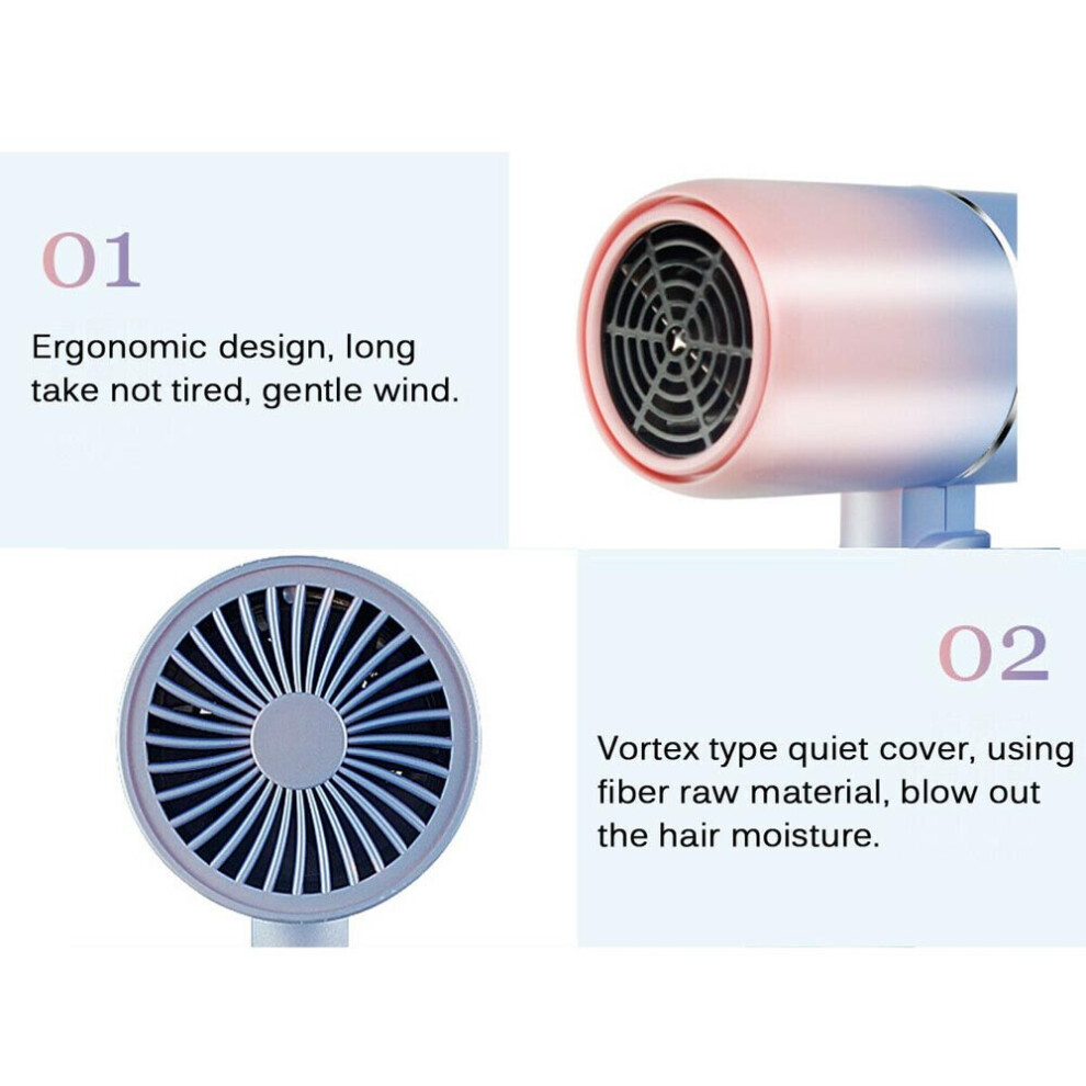 Hair Dryer Professional Household Electric Negative Ionic Hairdryer