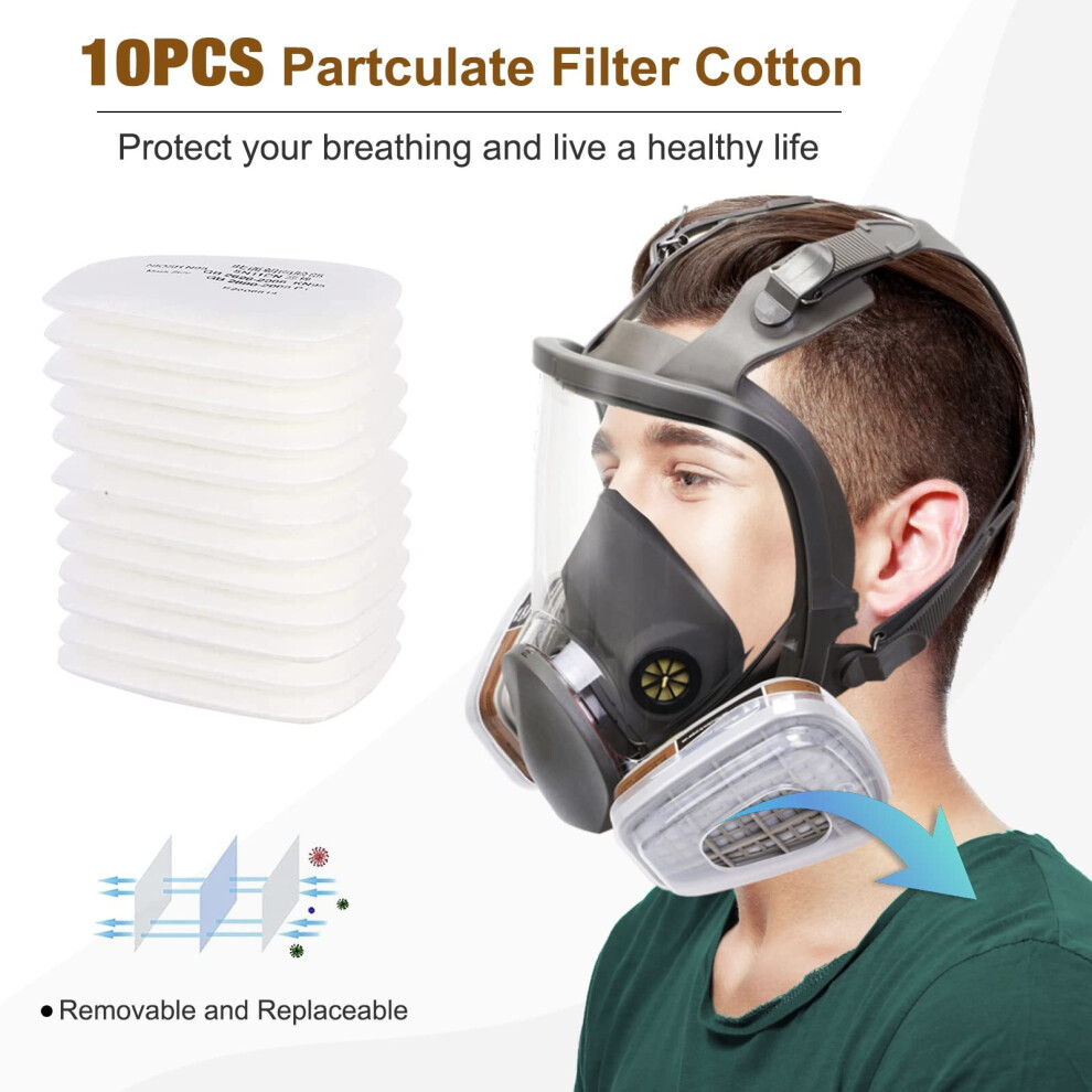 15in1 6800 Full Face Respirator Mask Activated Carbon Respirator Mask