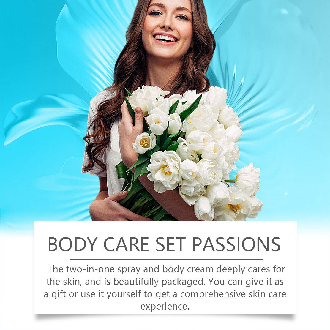 JAYSUING Moisturizing Cream Body Spray Long Lasting Fragrance Smoothing Body Repairing Dry Refreshing Nourishing Lotion Skin Care Women Christmas Gift Set