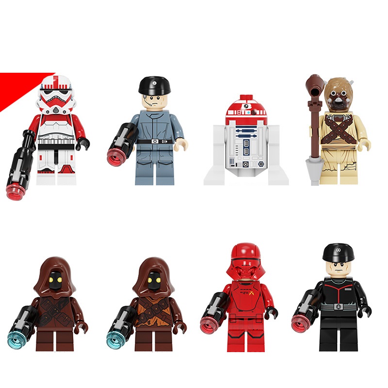 Kids Toys Star War Building Blocks Robot Officer Minifigures Soldiers Bricks Fit Lego Birthday Gifts