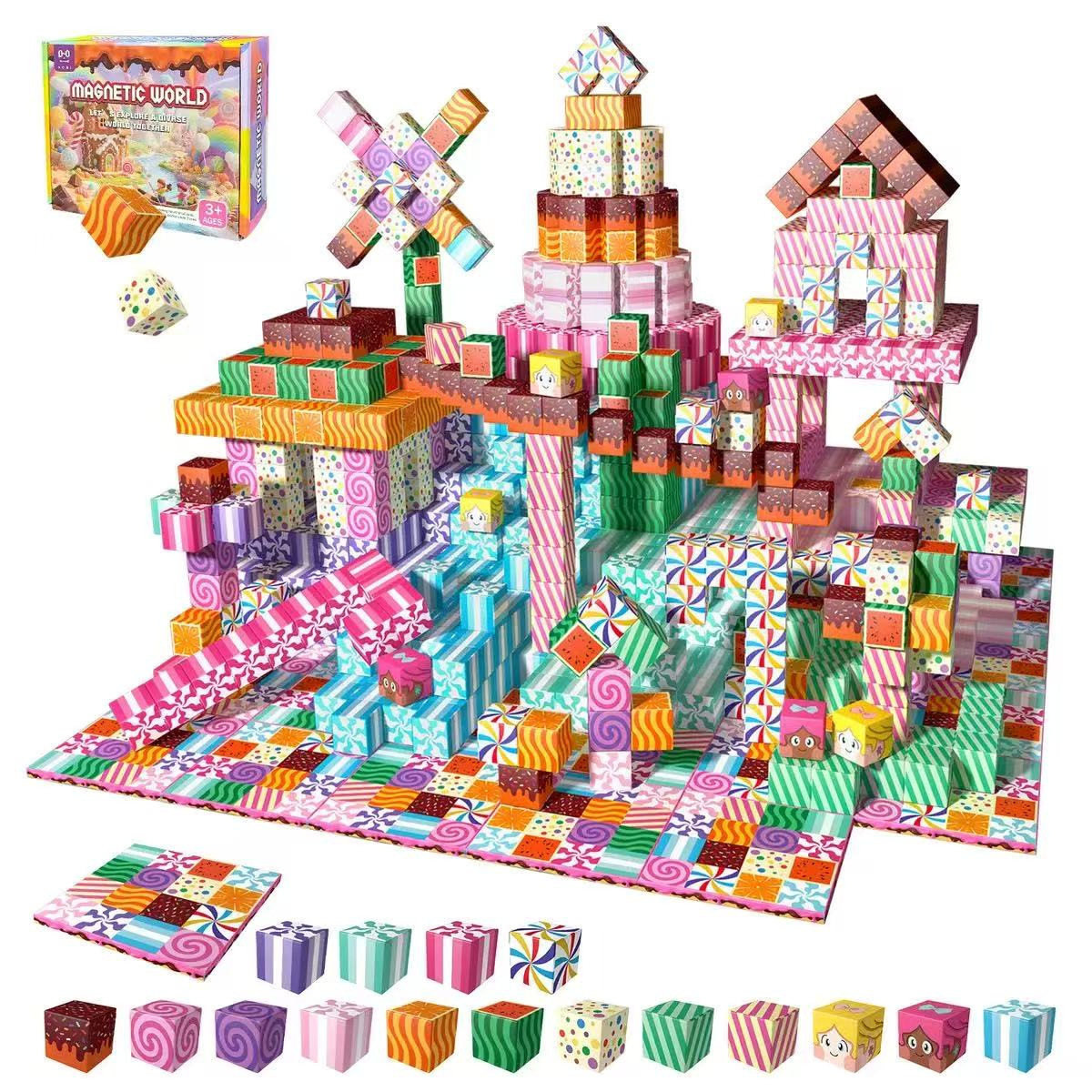(Magma Forest A) My World Building Blocks Brick Set Building Blocks Classic Model Sets Bricks Kids Kits