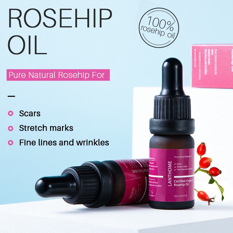 Rosehip Oil Facial Care Essential Oil Moisturising Nourishing Skin Care for Daily Home Use Clear 10ml