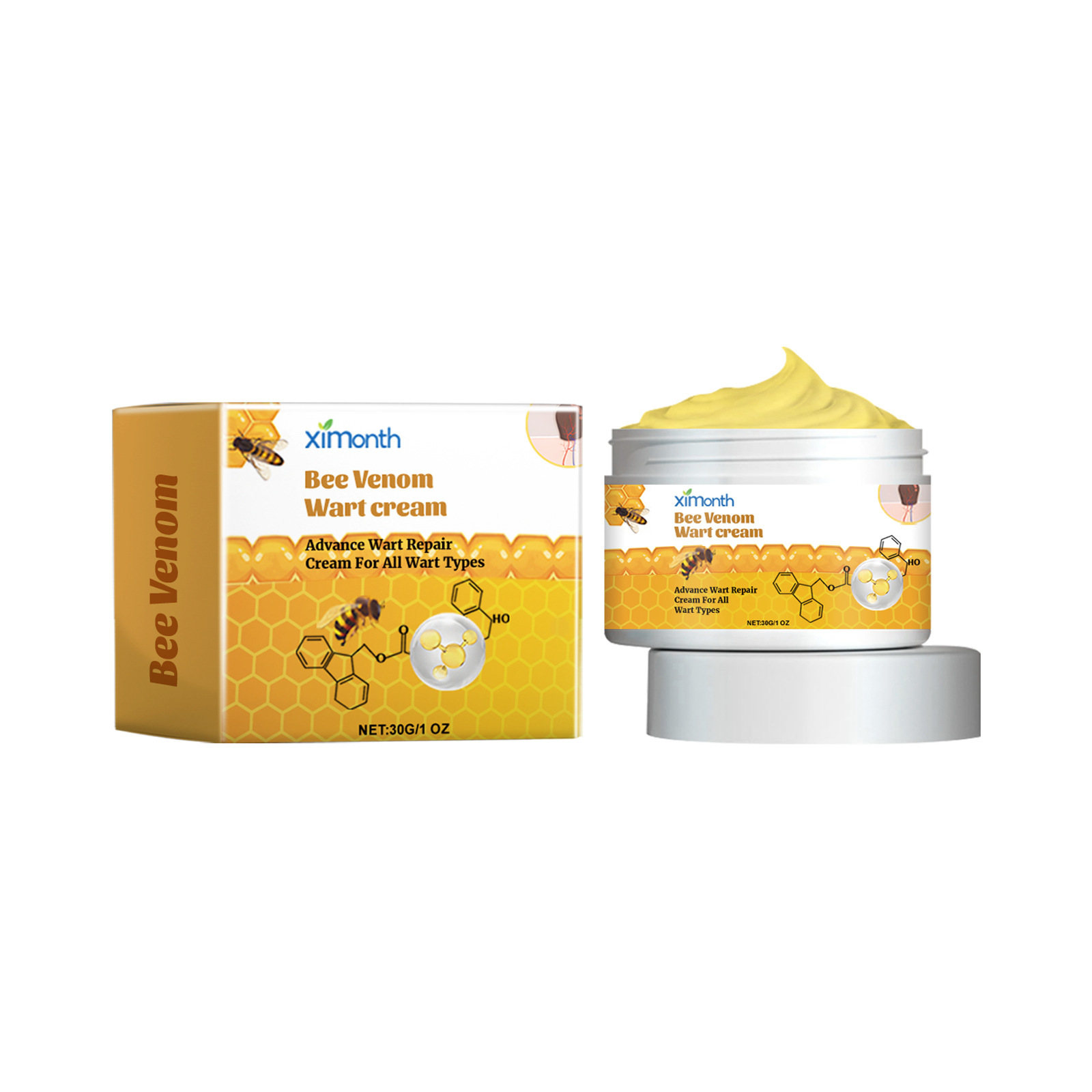 Bee Venom Skin Care Cream Gentle Cleansing Moisturizing Hydrating For Daily Face And Body External Nourishing Treatment