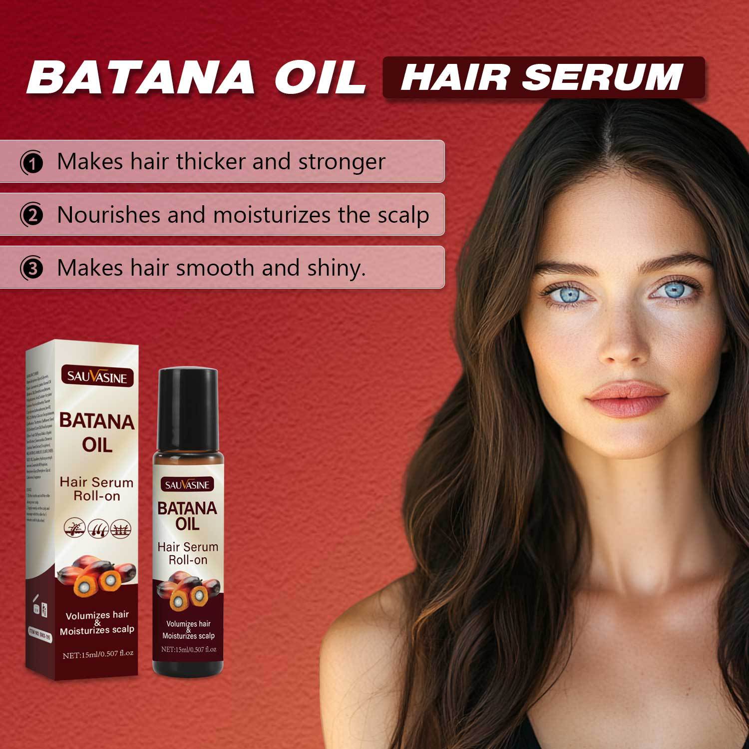 Batana Hair Strengthening Essence Moisturizing Nourishing For Thicker Fuller Hair Daily Scalp And Strand Treatment 15ml