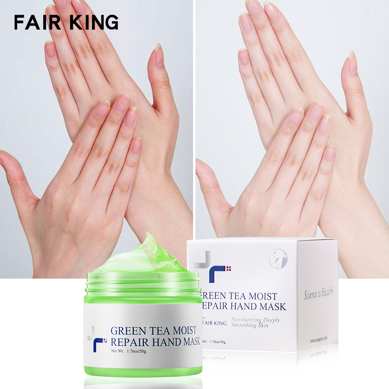 Green Tea Hand Mask Moisturizing Softening Exfoliating For Dry Rough Hands Daily Nourishing Care 50g
