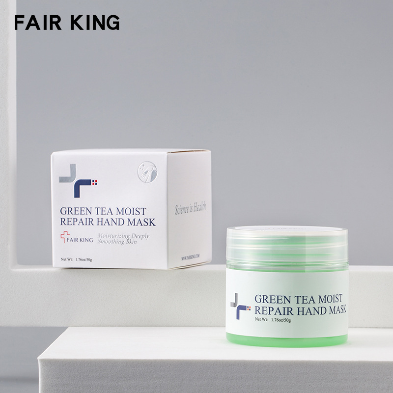 Green Tea Hand Mask Moisturizing Softening Exfoliating For Dry Rough Hands Daily Nourishing Care 50g