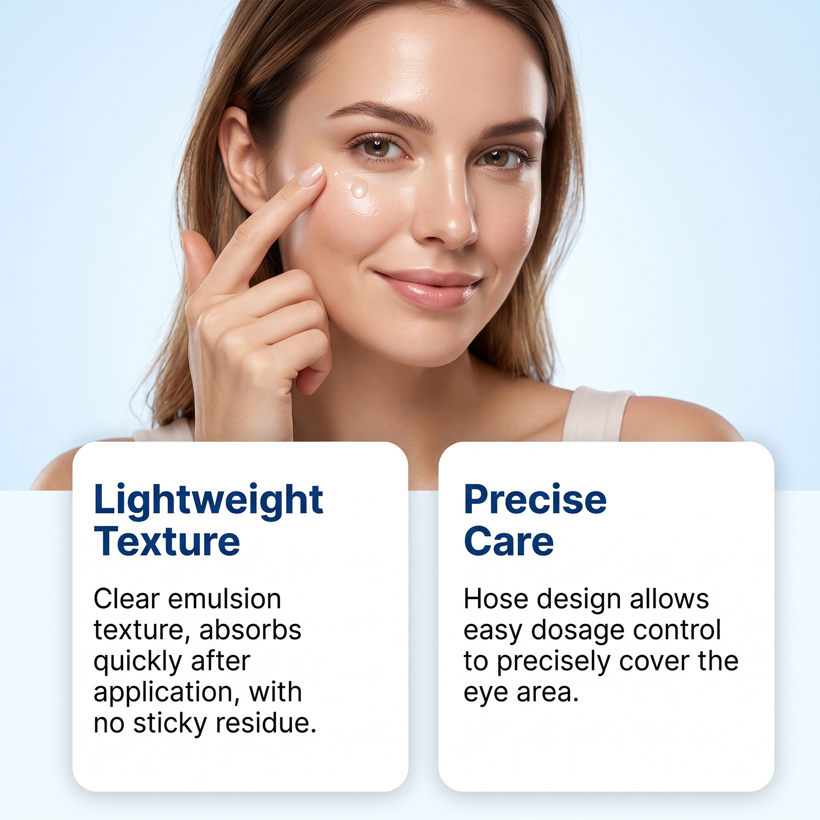 Eye Essence Mild Nourishing Hydrating Moisturizing Soft Delicate Daily Eye Skin Care Serum For Surrounding Area