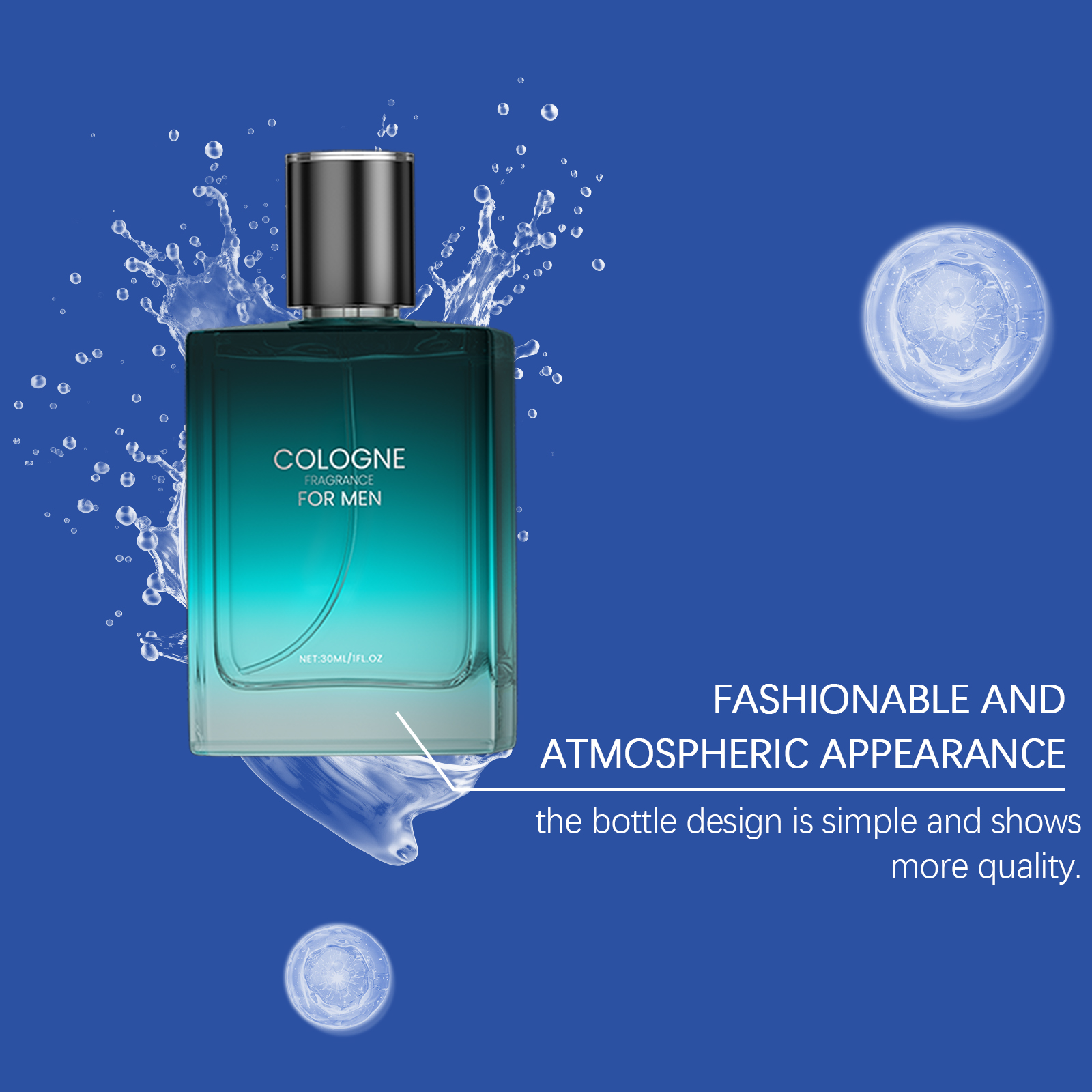 Men Charm Eau De Cologne Soft Deep Long Lasting Fragrance Layered Scent Portable Allure Aroma Daily Wear Occasion
