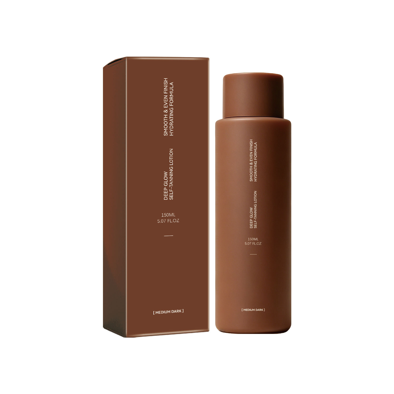Dark Bronze Shine Self Tanning Lotion Hydrating Texture Light Smooth Even Skin Tone Daily Care