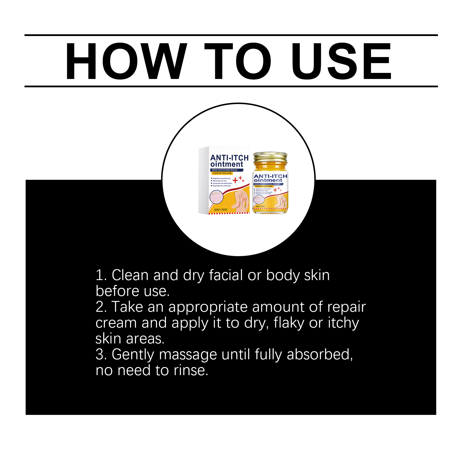 Skin Soothing Ointment Herbal Extract External Smoothing Moisturizing Nourishing Repair Partial Skin Dry Rough Texture Care