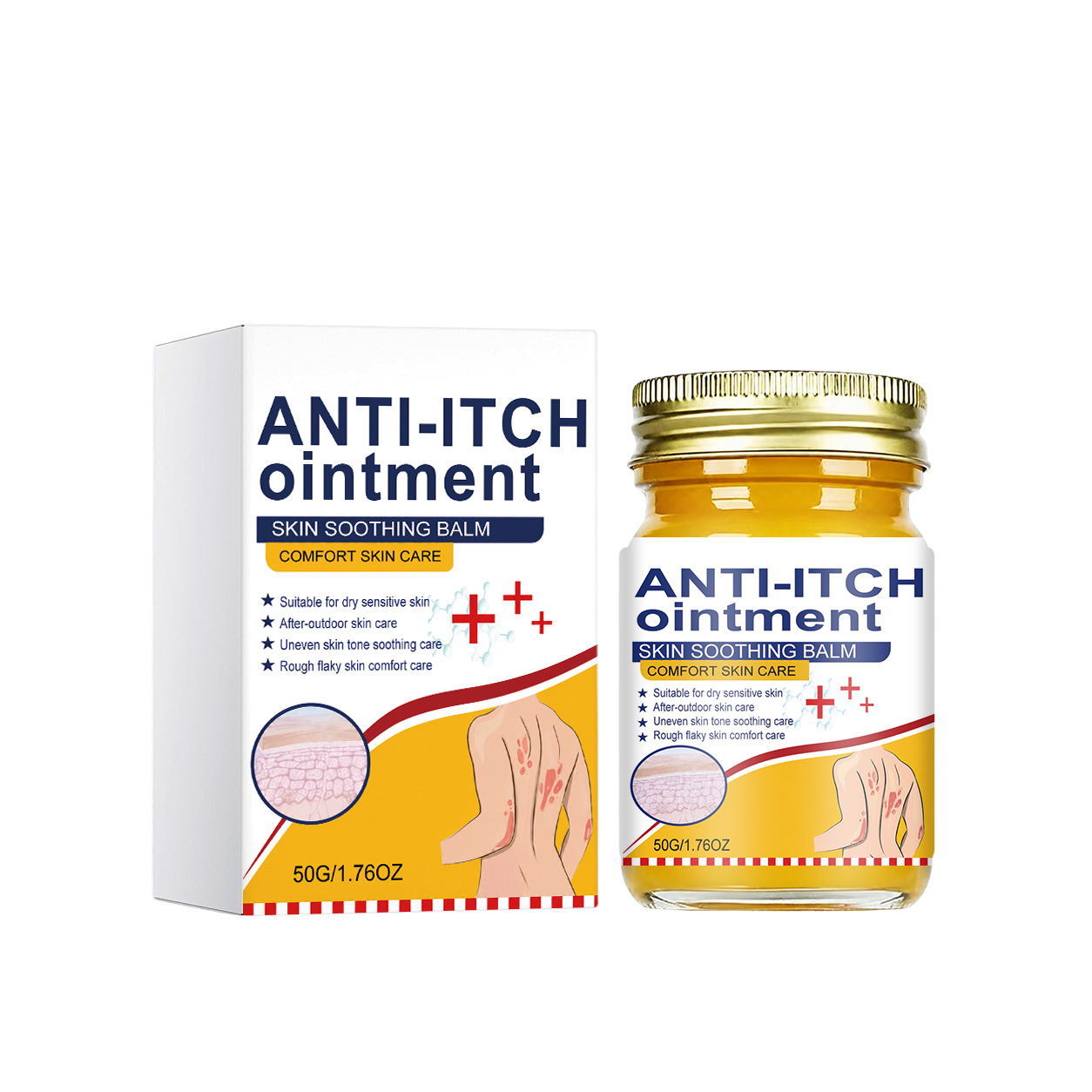 Skin Soothing Ointment Herbal Extract External Smoothing Moisturizing Nourishing Repair Partial Skin Dry Rough Texture Care