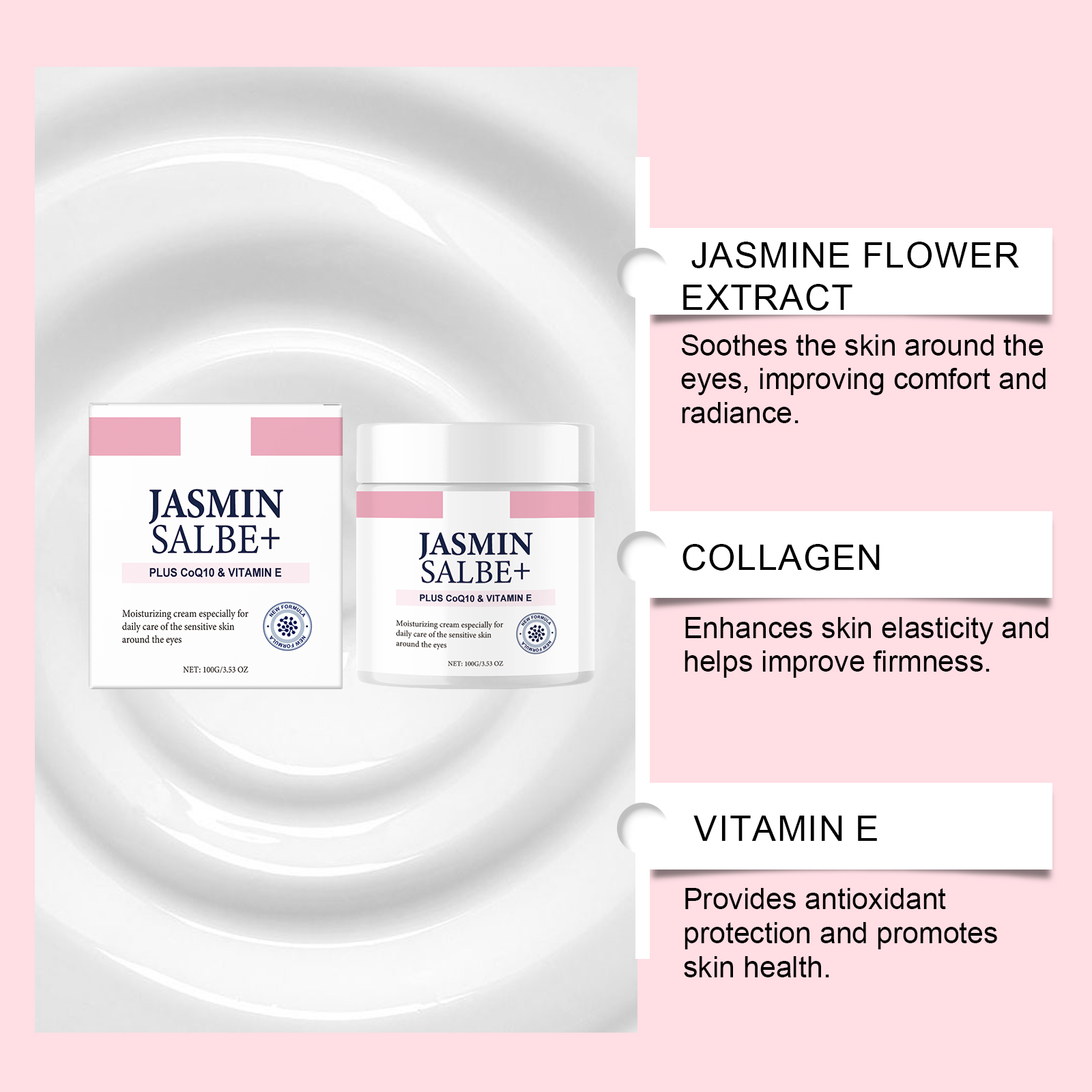 Collagen Moisturizing Eye Cream Nourish Skin Hydrate Brighten Elastic Smooth Daily Apply Skin Care For Eye Area