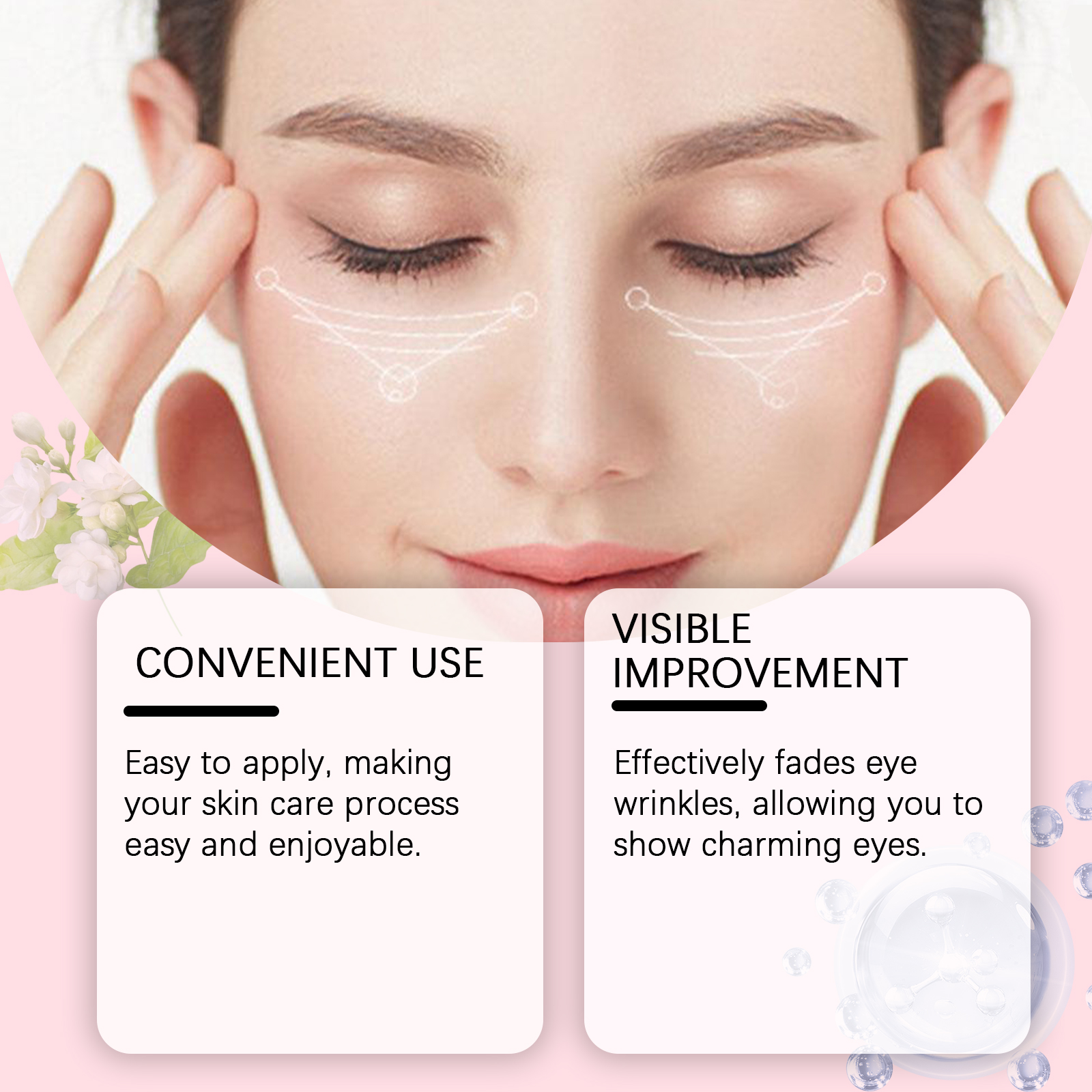 Collagen Moisturizing Eye Cream Nourish Skin Hydrate Brighten Elastic Smooth Daily Apply Skin Care For Eye Area