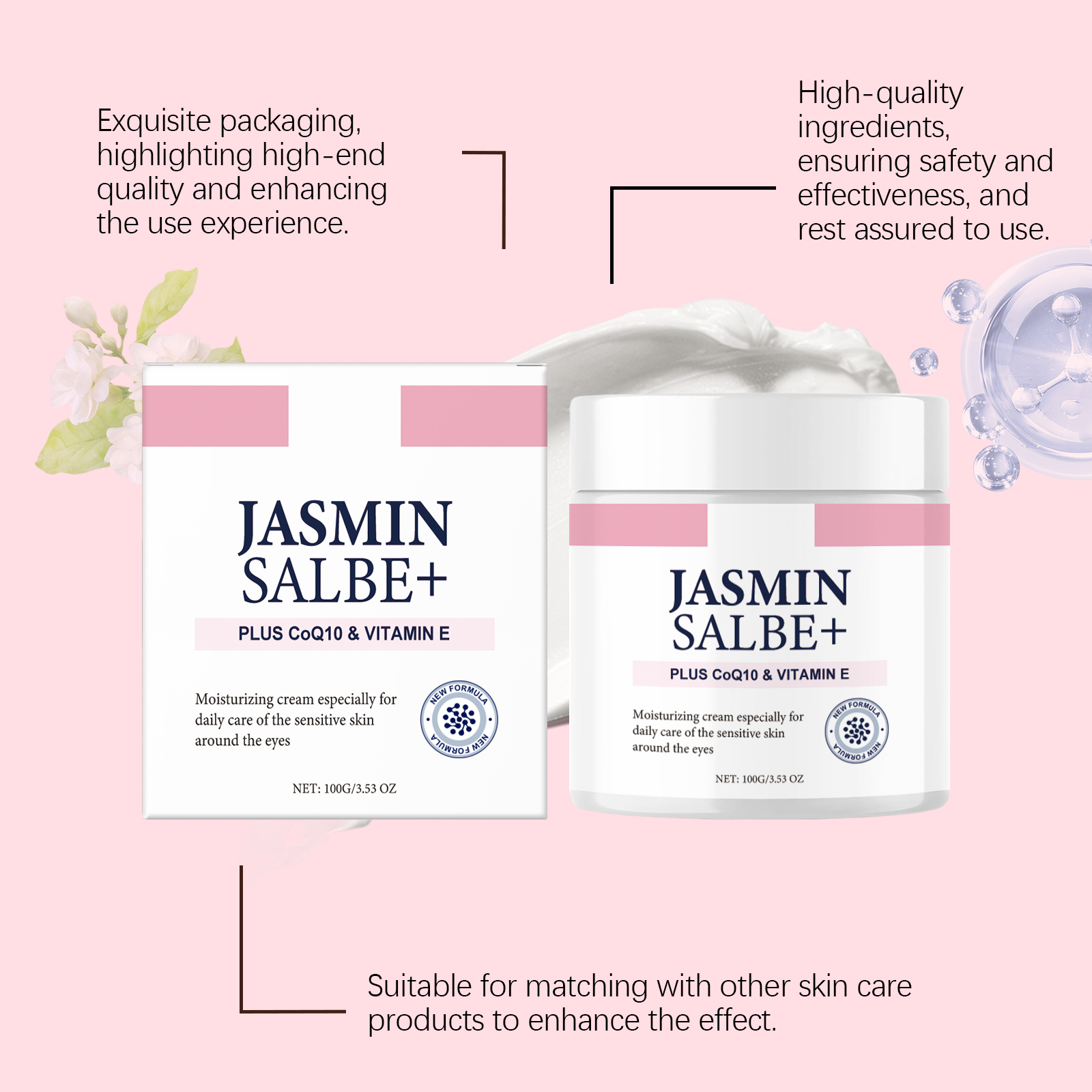 Collagen Moisturizing Eye Cream Nourish Skin Hydrate Brighten Elastic Smooth Daily Apply Skin Care For Eye Area