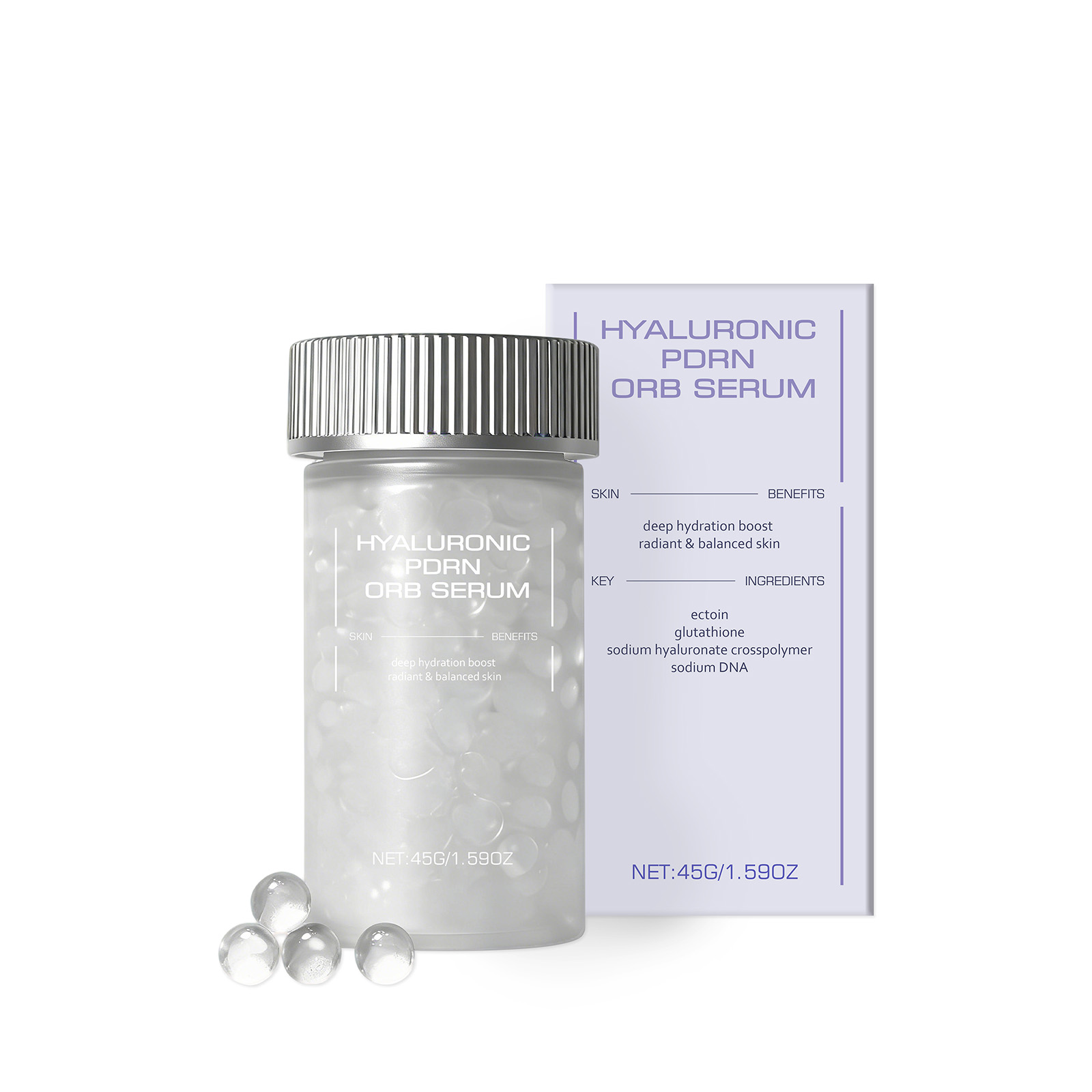 Hyaluronic Acid Spherical Essence Gentle Massage Soft Smooth Hydrating Nourishing Moisturizing Facial Skin Care Liquid