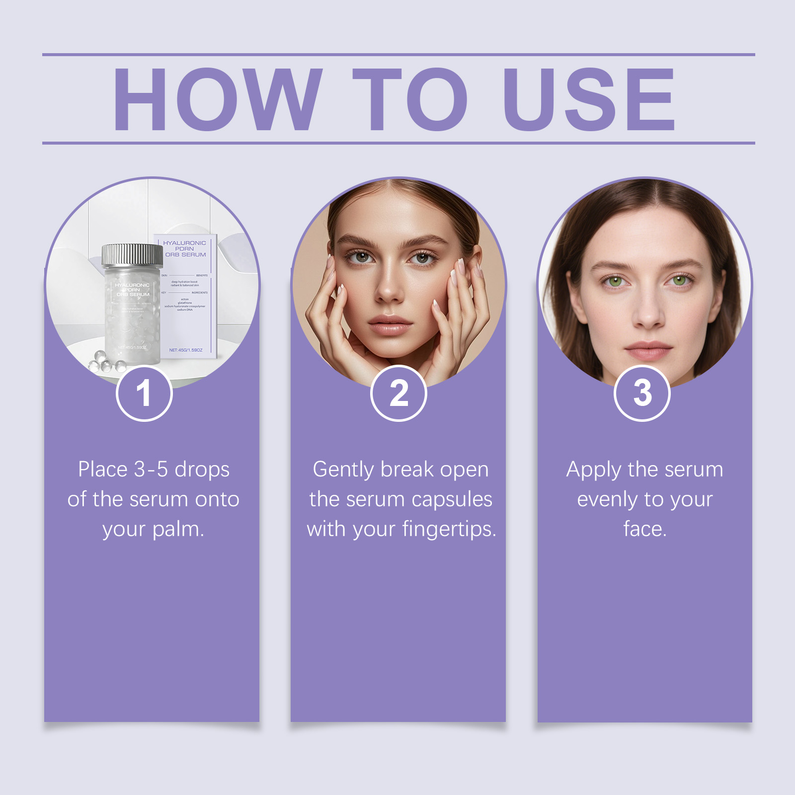 Hyaluronic Acid Spherical Essence Gentle Massage Soft Smooth Hydrating Nourishing Moisturizing Facial Skin Care Liquid