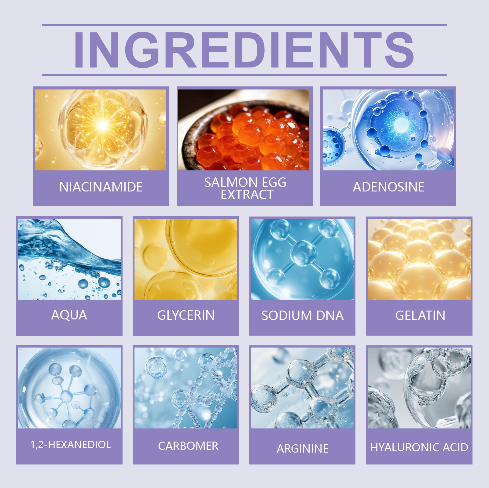 Hyaluronic Acid Spherical Essence Gentle Massage Soft Smooth Hydrating Nourishing Moisturizing Facial Skin Care Liquid