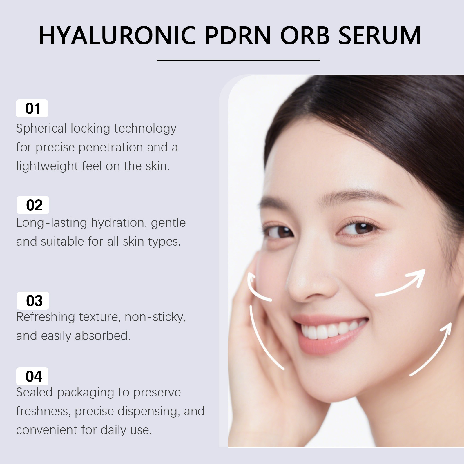 Hyaluronic Acid Spherical Essence Gentle Massage Soft Smooth Hydrating Nourishing Moisturizing Facial Skin Care Liquid