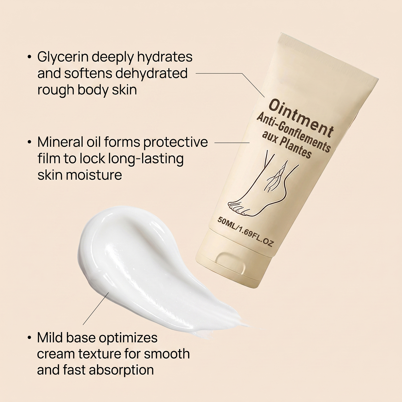 Herb Care Cream Plant Extract Mild Silky Moisturizing Four Season Maintenance Whole Body Care Treatment