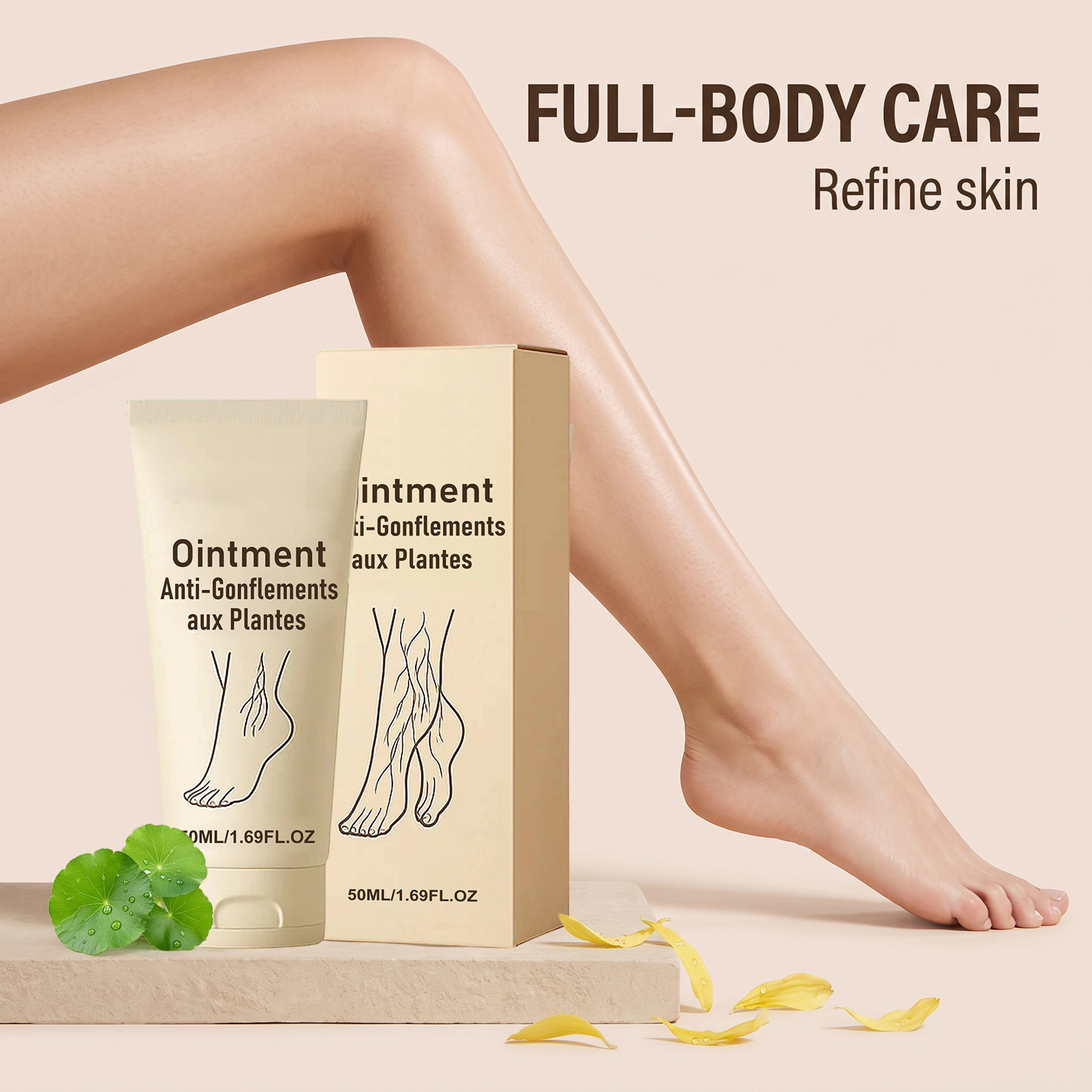 Herb Care Cream Plant Extract Mild Silky Moisturizing Four Season Maintenance Whole Body Care Treatment
