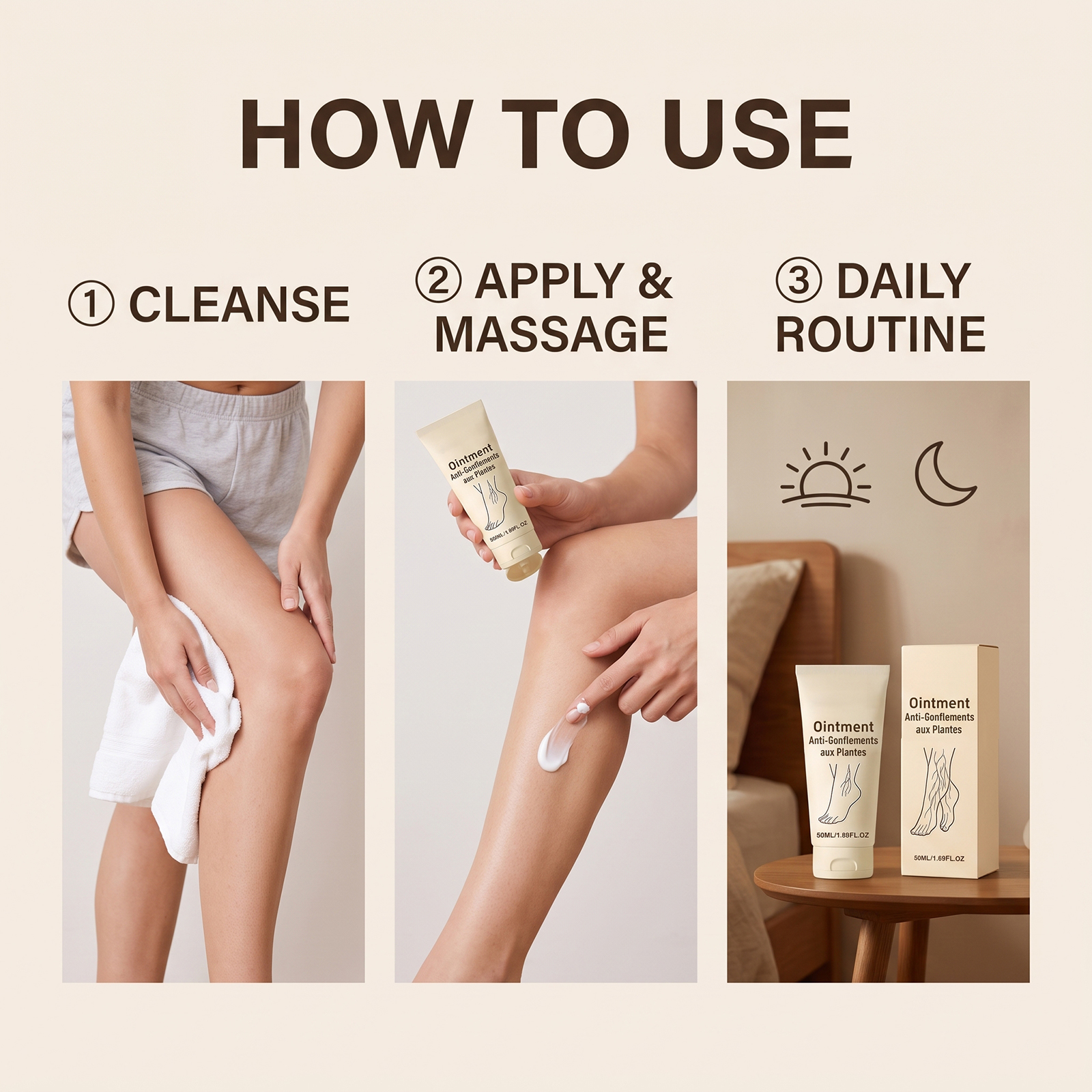 Herb Care Cream Plant Extract Mild Silky Moisturizing Four Season Maintenance Whole Body Care Treatment