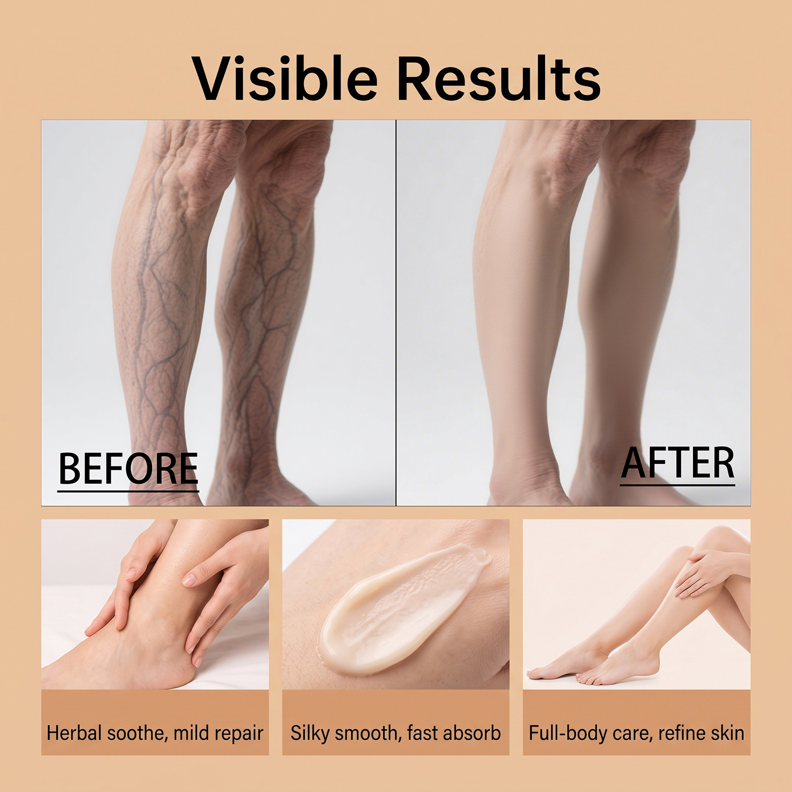 Herb Care Cream Plant Extract Mild Silky Moisturizing Four Season Maintenance Whole Body Care Treatment