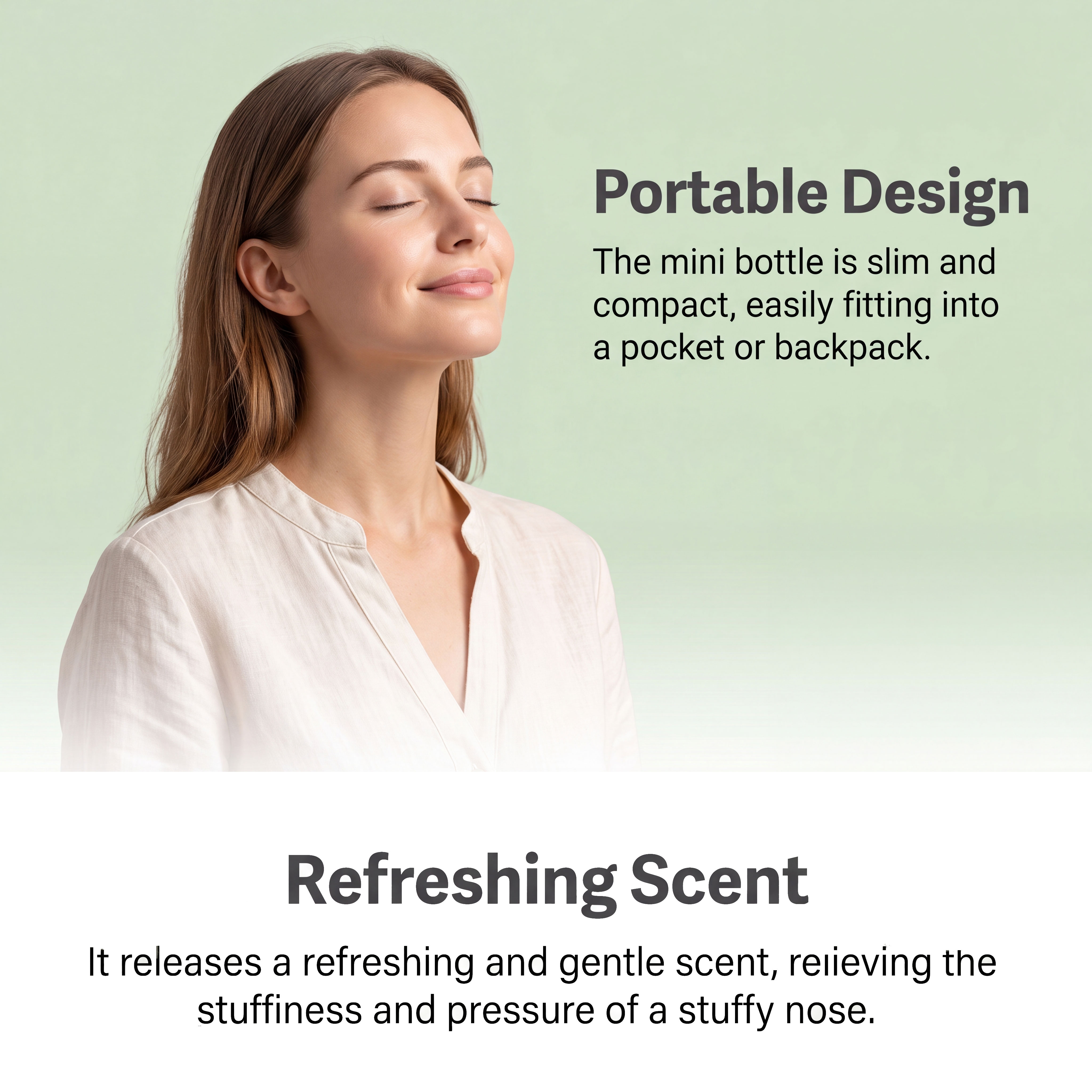 Body Care Nasal Inhaler Fresh Comfort Cool Mild Protect Portable Nose Gentle Delicate Soft Refreshing